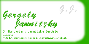 gergely jamnitzky business card